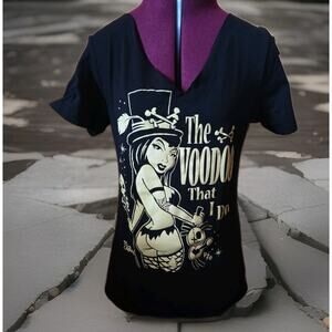 Custom Made Slit Cut Women's Size Approx XS/S Short Sleeve Shirt